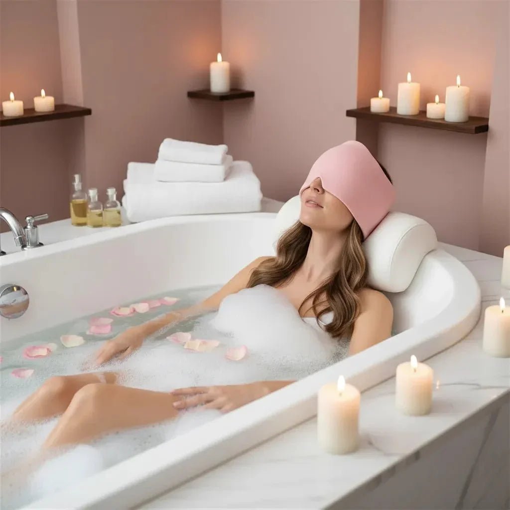 Collection bonnets gel froid IceRelief - soulagement rapide migraines naturel