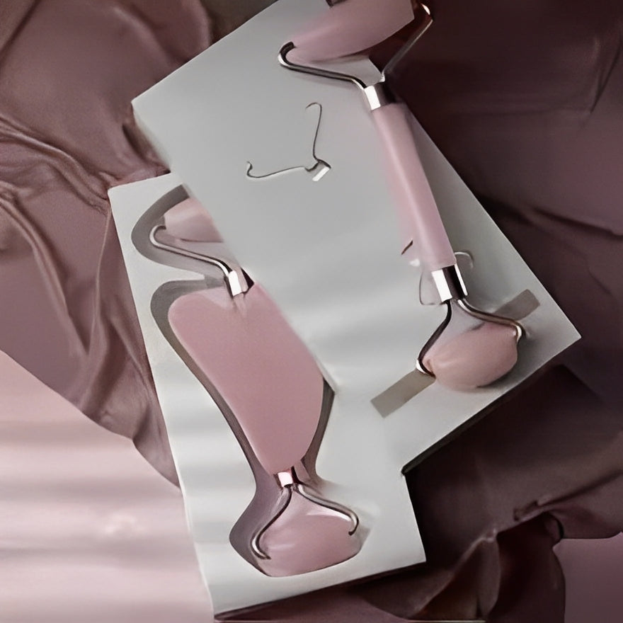 Rouleau & Gua Sha Visage Icerelief – Cou, Yeux, Anti-Âge