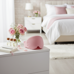 Bonnet anti-migraine gel froid rose icerelief64- thérapie froide bien-être féminin réutilisable
