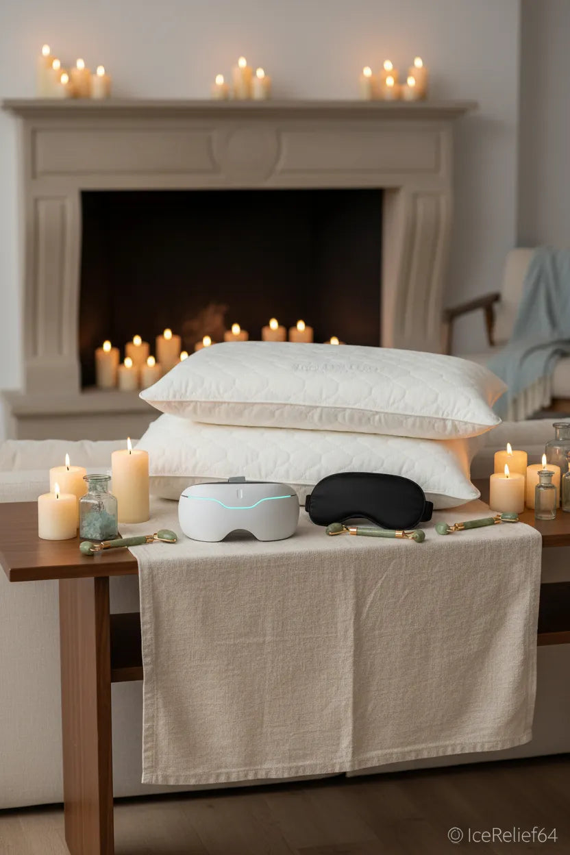 Produits bien-être IceRelief64 - Oreillers, masseurs yeux et accessoires relaxation