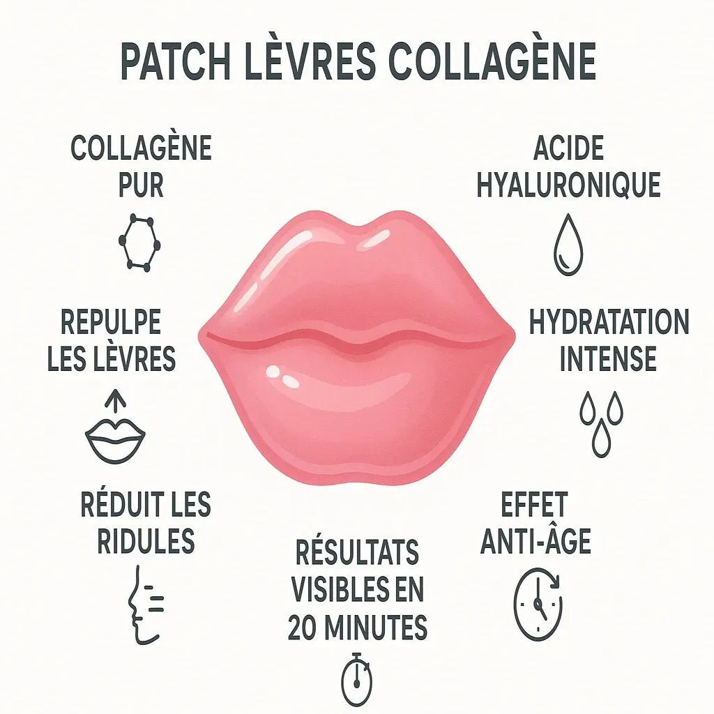 Bénéfices masque lèvres collagène IceRelief - repulpant hydratant anti-ridules