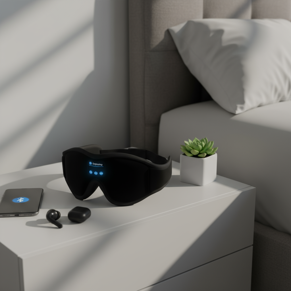 Masque sommeil Bluetooth 3D connecté 