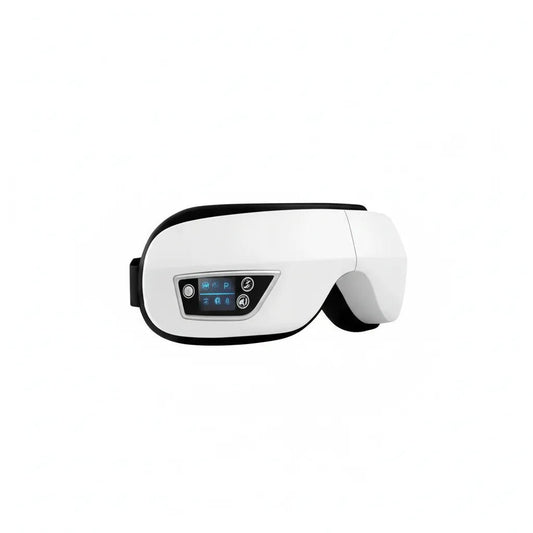 Masseur oculaire 6D Bluetooth IceRelief blanc avec compression multicouche et chaleur infrarouge