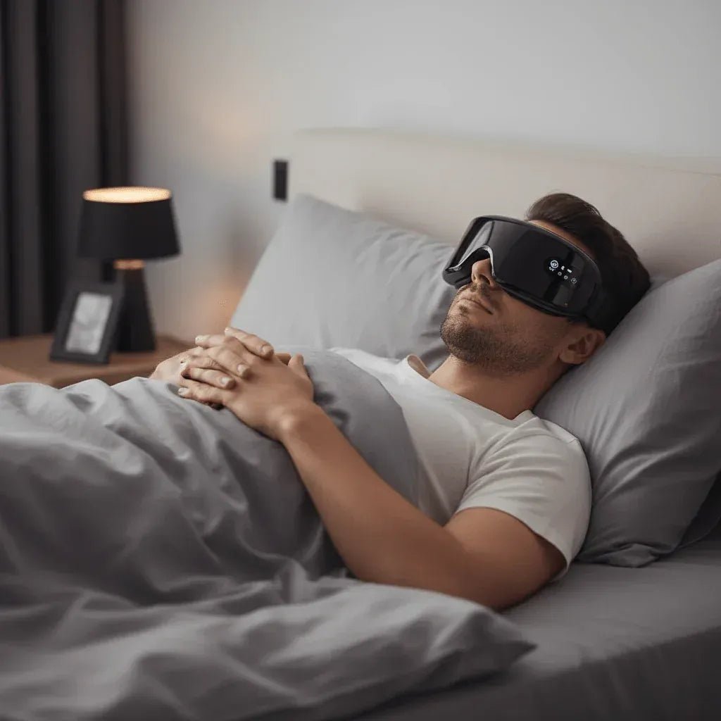 Masseur oculaire intelligent IceRelief pour soulagement fatigue visuelle et migraines