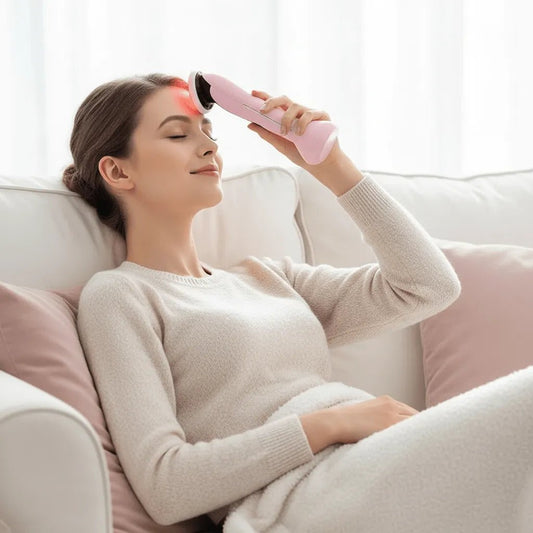 Photothérapie faciale 7 couleurs LED IceRelief anti-rides et anti-acné