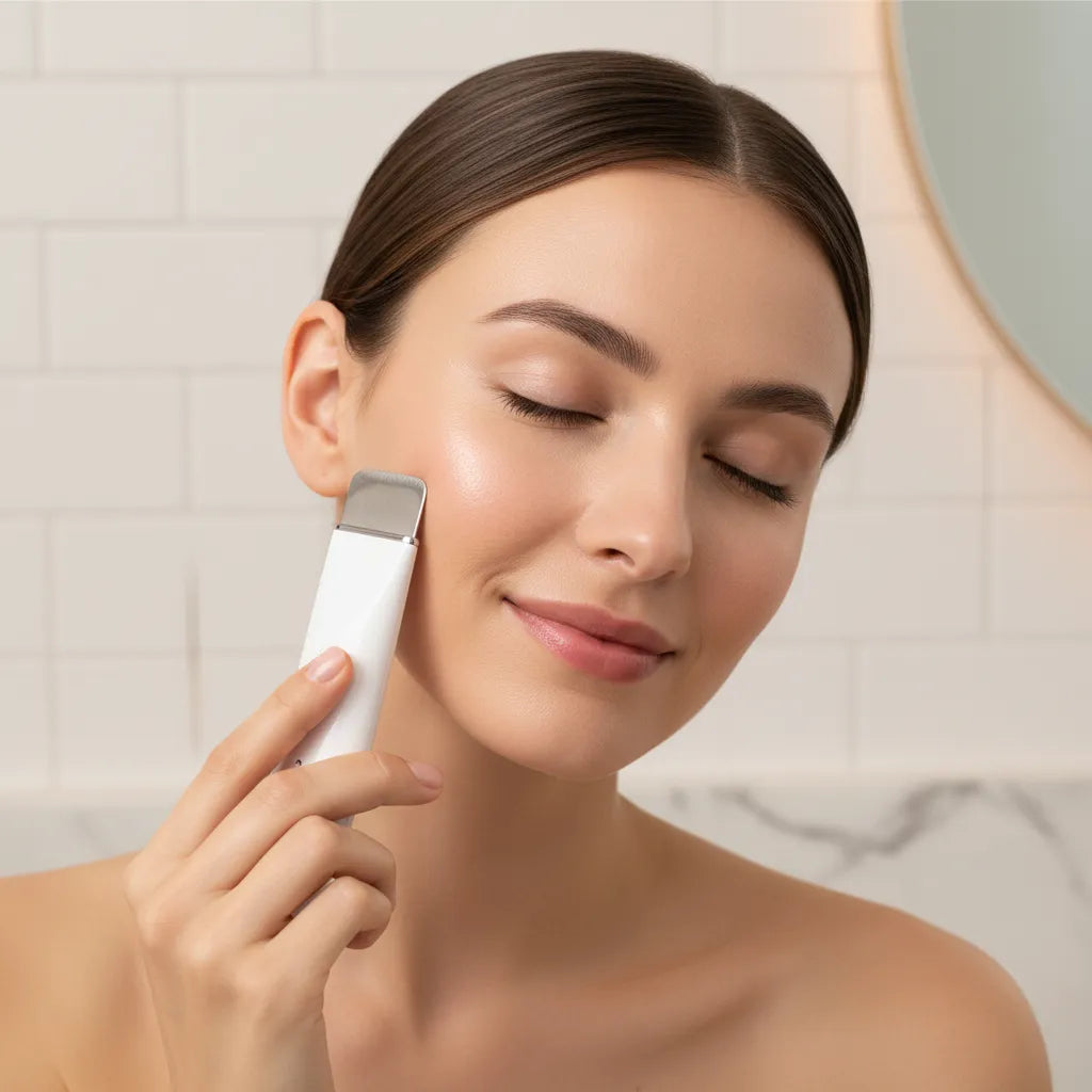 Nettoyeur pores ultrasonique IceRelief – utilisation lifestyle option 1