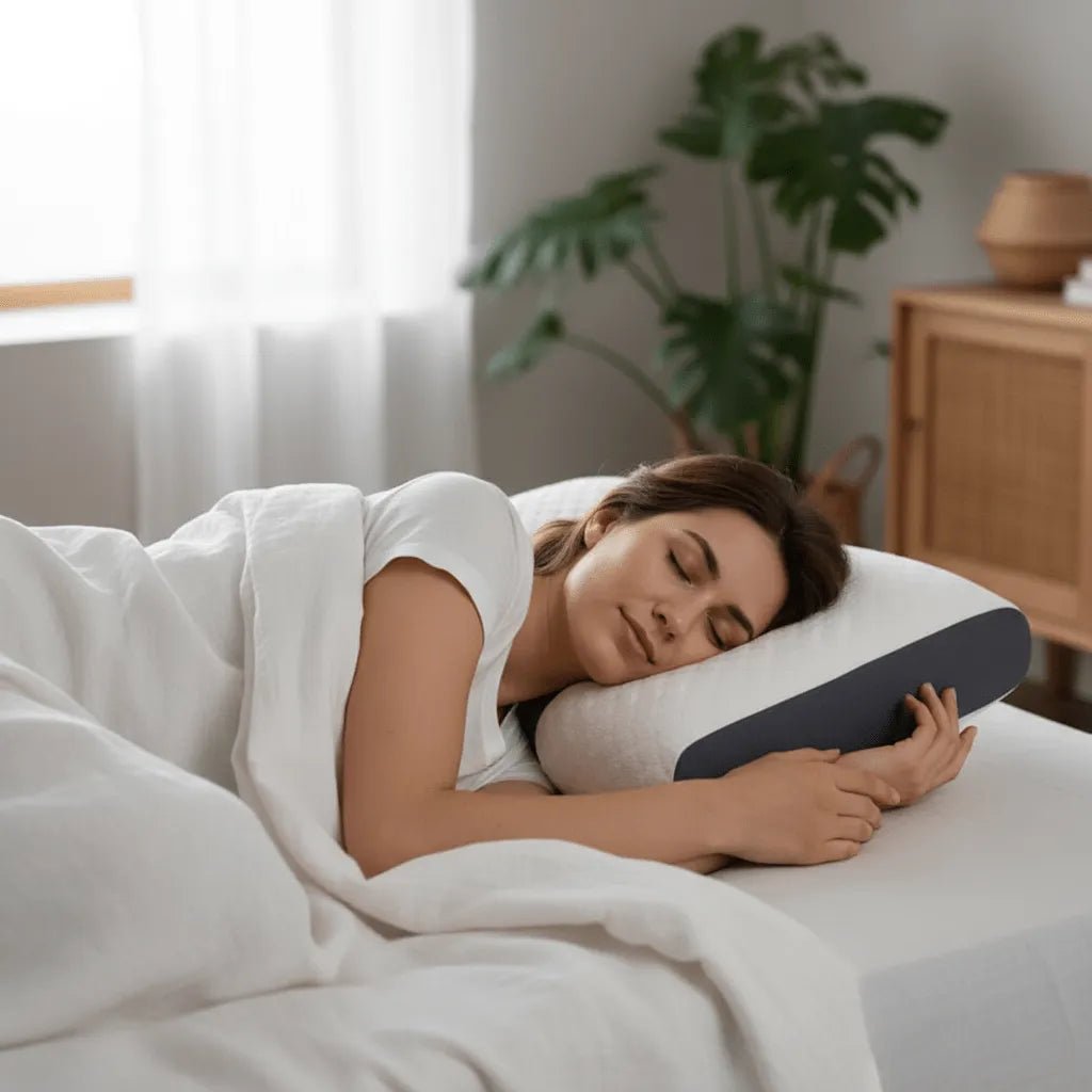 Oreiller cervical naturel en fibre de soja IceRelief pour soutien orthopédique