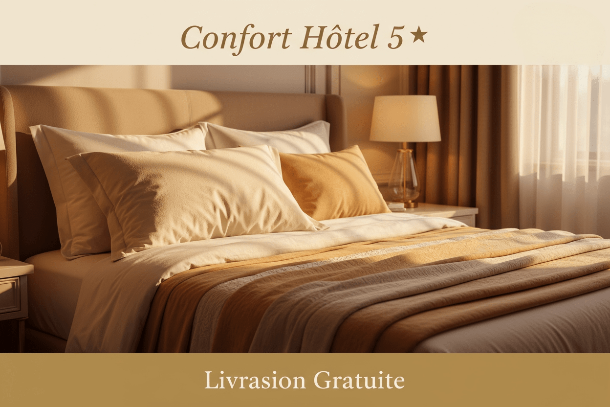 Oreiller duvet d'oie - emballage et format du produit premium