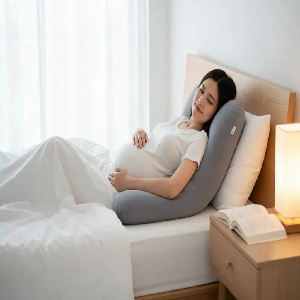 Coussin maternité IceRelief forme C - canapé relaxation lecture détente grossesse