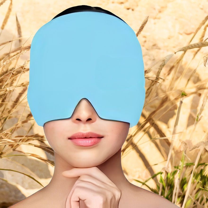 Bonnet anti-migraine à gel froid pour soulager les maux de tête et les migraines naturellement – thérapie par le froid, confortable et réutilisable.

