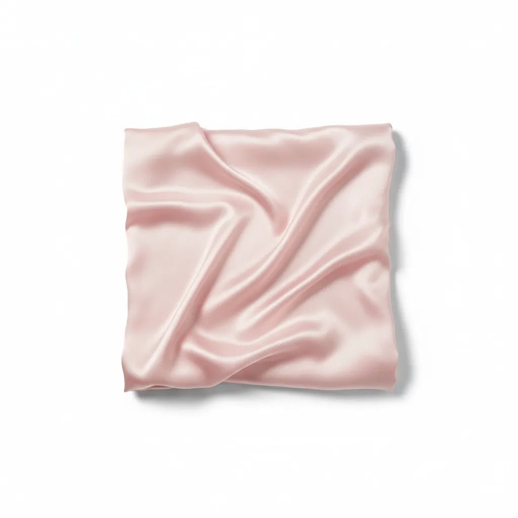 Taie d'oreiller soyeuse IceRelief rose pâle 48x74cm - satin premium anti-frisottis cheveux et peau