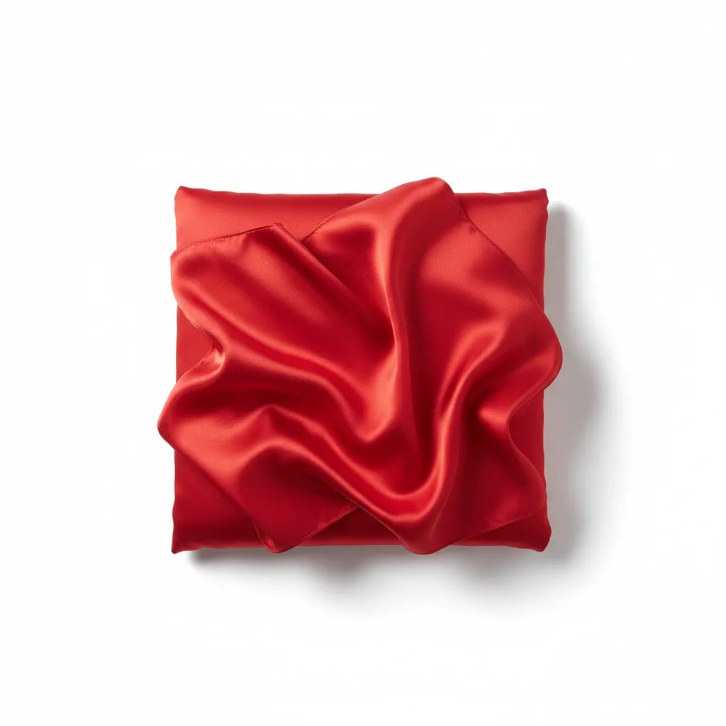 Taie d'oreiller soyeuse IceRelief multicolore 48x74cm - satin premium anti-frisottis cheveux et peau
